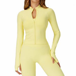 Chaqueta de Yoga Deportiva Disko Sport, Cuello Alto, Manga Larga, Ajuste Ceñido, Ropa Deportiva para Mujer EWT4513 - Product Image 5