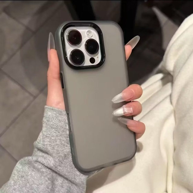 Matte Candy Color Plain Silicone Phone Case for 14/15/16 Pro/17 Pro Max Shockproof Hybrid Frosted Back Cover