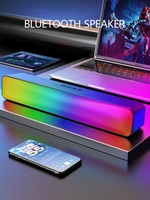 Altavoz Portátil - Doble Driver, Sonido Estéreo HiFi, Bajos Envolventes, Luz LED de Colores para Cine en Casa, PC, TV, Fiestas