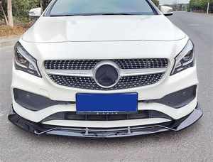 Parti del corpo labbro paraurti anteriore per 2012-2019 <span class=keywords><strong>Mercedes</strong></span> Benz classe <span class=keywords><strong>CLA</strong></span> W117 CLA200 3 pezzi stile ABS materiale anteriore Splitter Spoiler Lip - Product Image 2