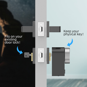 Serrure intelligente Tuya pour portes en verre/aluminium/bois avec contrôle biométrique et par application, matériau ABS - Product Image 4