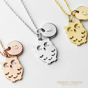 Inspireren Sieraden Uil Ketting Voor Vrouwen Kinderen Ketting Met Eerste Zussen Neef Eenvoudige Uil Charme Ketting Gepersonaliseerde Sieraden