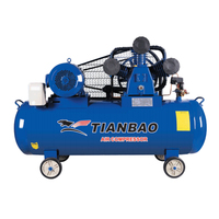 TIANBAO TA-0.67/8 7.5HP/5.5KW 80*3MM 950r/min 670L/min 8BAR 116PSI 200L Prix de la machine de compresseur d'air à entraînement par courroie électrique