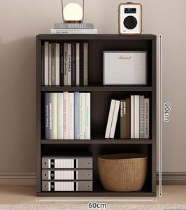 ชั้นหนังสือที่ใช้กับผนังสีดำตู้หนังสือต่ำชั้นวางพื้นในห้องนั่งเล่นตู้แขวนผนังตาข่ายตู้เก็บของ - Product Image 5