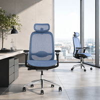 Chaise de bureau ergonomique moderne avec structure en nylon, design pivotant pour salon, Sillas Gama Media