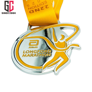 Medalla de Maratón Abbott <span class=keywords><strong>Longford</strong></span> Half 5k de Metal Esmaltado Personalizada de Fábrica con 15 Años de Experiencia para Eventos 2026 2027 - Medalla de Plata y Bronce - Product Image 3