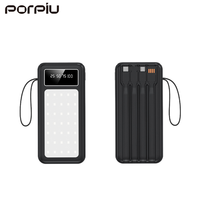 Anpassbares LOGO PD22.5W Schnellladung 60000mAh Li-Polymer 2-in-1 Powerbank LED-Lampe Micro USB/Type-C Universal für Outdoor