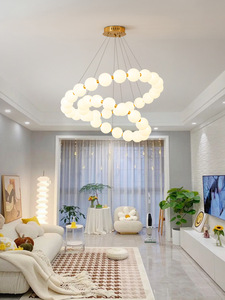 Moderne lichte luxe ring LED hanglamp is geschikt voor slaapkamer woonkamer kroonluchter - Product Image 4
