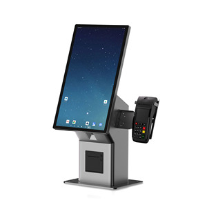 Kiosco táctil de autoservicio de escritorio de 21,5 pulgadas con lector de código de barras de pantalla táctil capacitiva Función SDK para uso en encimera - Product Image 1