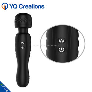 Zwarte dubbele erotische Japanse massage-wand vibrator voor het hele lichaam, draadloze wandmassager - Product Image 6