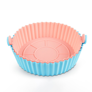 Olla de Silicona Personalizable de 6.5 o 8 Pulgadas, Reutilizable, Antiadherente, Resistente al Calor, Apta para Alimentos, para Freír al Aire - Product Image 1