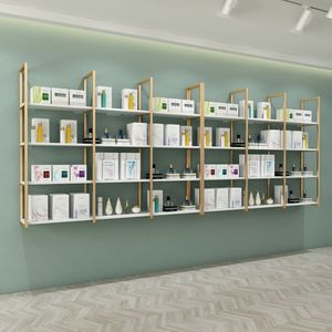 Light Luxury Modern Hair <b>Salon</b> Display Stand MDF Multi-Layer Adjustable Wall Shelf for Bedroom and Kitchen - Product Image 3