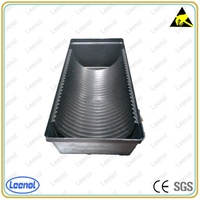 Boîte de bobinage SMT antistatique Leenol ESD en forme de rouleau avec rainure, support de bobine en plastique pour l'électronique