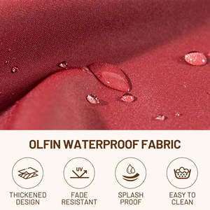 Waterproof Foam Filling Curved Design Customized Color Quilted Thick Outdoor <strong>Bench</strong> Cushion Removable Washable Cover - Product Image 5