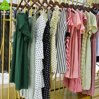 Vestidos de Verano de Segunda Mano para Mujer, Marca Gracer, Estilos Variados, 45 kg, Poliéster/Algodón, Alta Calidad, Lavables, Directo de Fábrica, Venta al Por Mayor