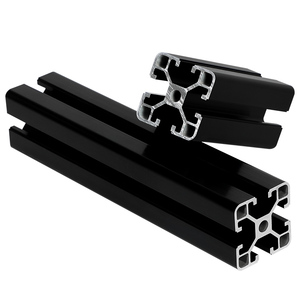 Shenniu — extrusion aluminium <span class=keywords><strong>40x40</strong></span>, <span class=keywords><strong>profilé</strong></span> en aluminium anodisé <span class=keywords><strong>noir</strong></span>, 40*40, track v, 2020 t - Product Image 4