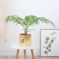 Palmier artificiel en plastique de haute qualité en gros, bonsaï, écologique, intérieur/extérieur, toucher naturel, 65 cm, plantes d'intérieur pour la famille