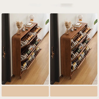Zapatero Ultrafino, Mueble de Entrada para Almacenamiento, Ahorra Espacio, para Apartamentos Pequeños, Zapatero Sencillo