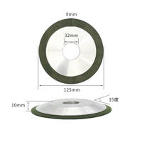 Disque de meulage en diamant vert et CBN à liaison résineuse pour machines professionnelles d'affûtage de lames de scies circulaires pour le bois