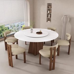 Mid-century Modern <strong>Retro</strong> Solid Wood <strong>Dining</strong> Table with <strong>Chair</strong> Designed by Nordic Designer for Home Decor - Product Image 5