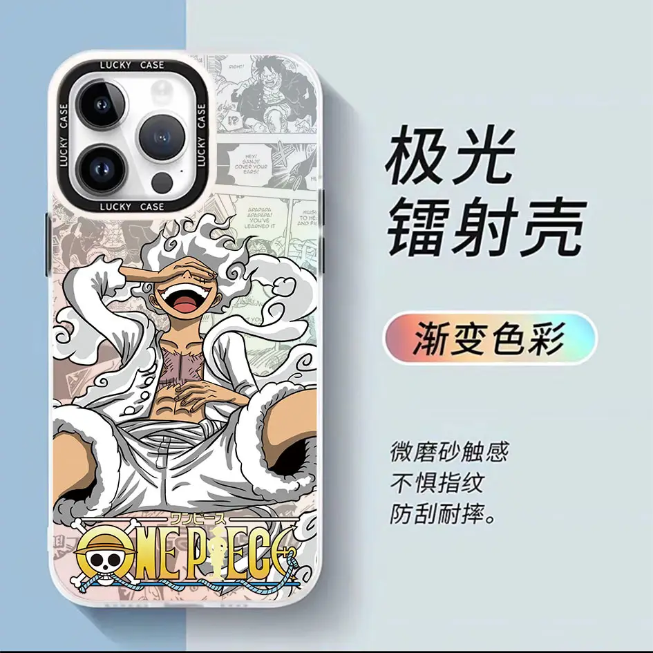 Capa de TPU laser para celular popular anime desenho animado para iphone 15 14 13 12 11 plus/pro/pro max