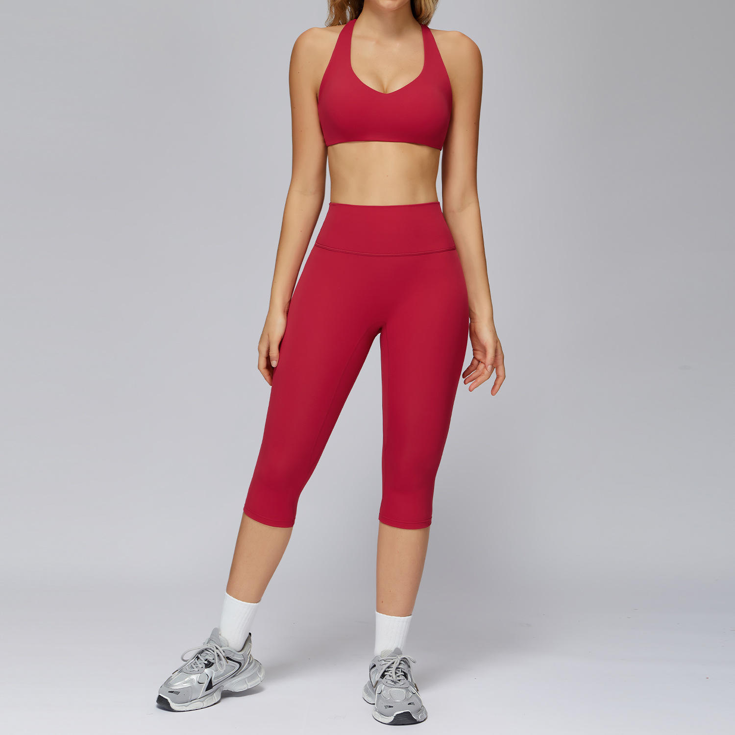 Red+Bra+Leggings