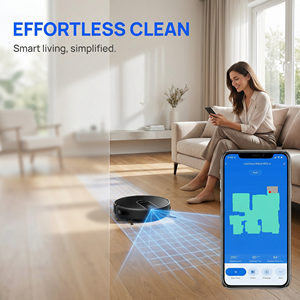 N7S-U Robotic Vacuum Cleaner with Sweeping & <b>Mopping</b> Household & Garage Use Li-Ion Battery WiFi App Control - Product Image 2