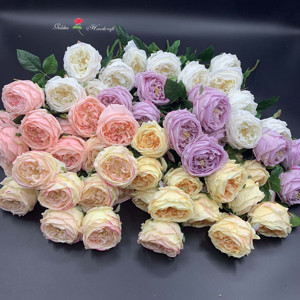 QSLH-WR018 2022 Hot Bán Cảm Ứng Thực Austin Hoa Hồng Nhân Tạo Cho Trang Trí Đám Cưới - Product Image 5