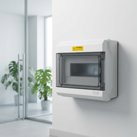 Boîtier de distribution électrique YONGCELE IP66 étanche à la poussière en ABS, 12 voies, avec rail DIN pour bornes de disjoncteur