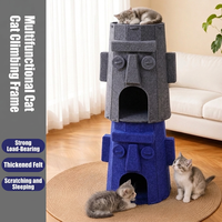 Nouveau Lit pour Chat en Feutre Ocus Cat House – Niche Fermée Résistante à l'Usure, Anti-Chute de Poils, Abri Intérieur Toutes Saisons