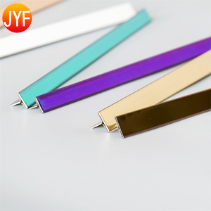 EL082 Fournisseur unique de profilés de décoration pour <span class=keywords><strong>carrelage</strong></span>, profilés de sol en acier inoxydable, coins de <span class=keywords><strong>carrelage</strong></span>, bord droit flexible en métal, profilés de <span class=keywords><strong>carrelage</strong></span> - Product Image 2