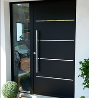 Porte d'entrée en acier Prima Security, design extérieur moderne, structure antivol pour villa, entrée principale de la maison, porte d'entrée