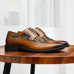 Chaussures habillées en cuir véritable de luxe à lacets - Chaussures Oxford légères et durables pour hommes - Product Image 5