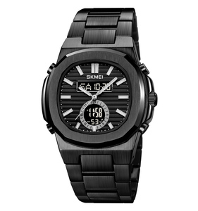Skmei 2279 Thời Trang Người Đàn Ông Của Đồng Hồ Thể Thao Analog Kỹ Thuật Số Đồng Hồ Báo Thức <span class=keywords><strong>LCD</strong></span> Đồng Hồ Kỹ Thuật Số 5ATM Thép Không Gỉ Người Đàn Ông Đồng Hồ - Product Image 5