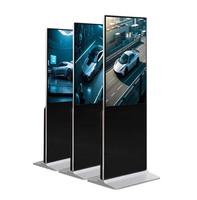 Afficheur numérique LCD ultra HD de 32 à 65 pouces sur pied pour la publicité