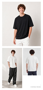 T-shirt unisexe à manches courtes en coton 230 g/m², col rond, 20S, pour course à pied, gym, entraînement, bureau, t-shirts unis pour hommes et femmes - Product Image 2