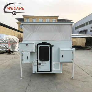 WECARE Autocaravana de 4 plazas con paredes de fibra de vidrio, estructura de aluminio, armario, nevera, claraboya, ventana para RV, <span class=keywords><strong>furgoneta</strong></span> familiar para acampar - Product Image 2