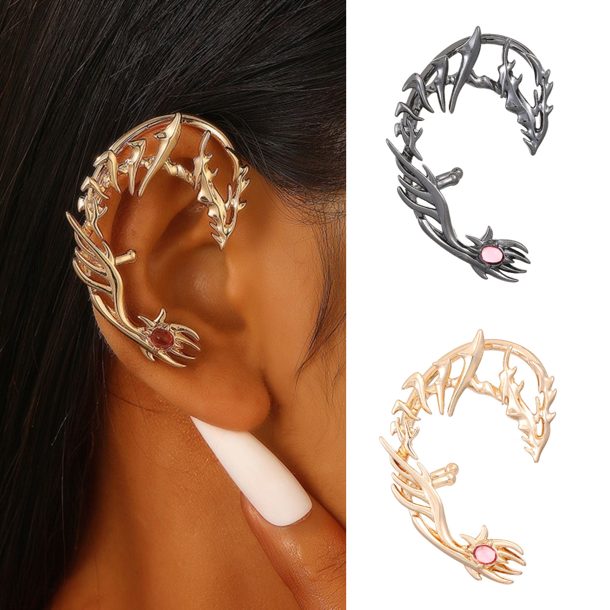Pendientes Mujer Plata De Ley, 1 Stuk Punk Unisex Man/Vrouwen Eenvoudige Oor Clip Nep Oorbel Manchet Wrap Oorbellen Geen Piercing-Clip Op Kraakbeen Wrap Sieraden Cadeautjes Voor Vriendin, Vrouw, Zus Pendientes Mujer Plata De Ley, 1 Stuk Punk Unisex Man/Vrouwen Eenvoudige Oor Clip Nep Oorbel Manchet Wrap Oorbellen Geen Piercing-Clip Op Kraakbeen Wrap Sieraden Cadeautjes Voor Vriendin, Vrouw, Zus