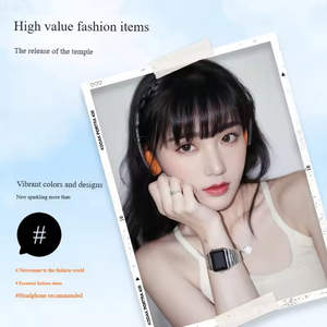 Audífonos Inalámbricos Retro Dinámicos de Plástico con Conexión Tipo-C, HiFi, Aptos para Tomar Fotos, Audífonos Modernos e Individualizados - Product Image 3