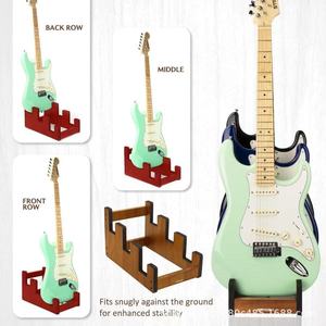 Soporte de Guitarra de Madera con Múltiples Compartimentos, 3 Niveles, Duradero, Organizador de Guitarra Eléctrica de Pie, Soporte para Instrumentos Musicales de Violín - Product Image 4