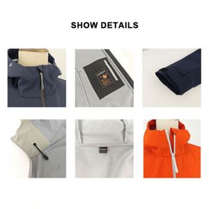 ออกแบบเสื้อแจ็คเก็ตกันฝนสำหรับทุกสภาพอากาศ GSM รุ่นพิเศษพร้อมซิป  เสื้อแจ็คเก็ตกันน้ำสำหรับกิจกรรมกลางแจ้ง  ผ้าแจ็คเก็ตสำหรับกิจกรรมกลางแจ้งแบบกำหนดเองได้ - Product Image 5