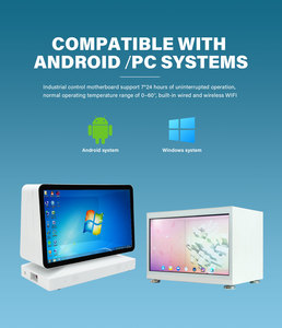 Độ sáng cao trong suốt LCD hiển thị tủ 14/17/19/22/26 inch cao cấp hiển thị Hộp nhà máy bán hàng trực tiếp - Product Image 4