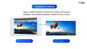 لوحة عرض LED داخلية على قمة الضيافة 4 مجموعات 2500X1500MM 8.2Ftx4.92Ft P2.5MM مثبتة على الحائط في كندا - Product Image 6