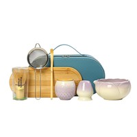 Kit Cérémoniel Matcha : Fouet en Bambou Chasen, Ensemble de Thé Matcha, Sac de Transport, Fouet Matcha Personnalisé