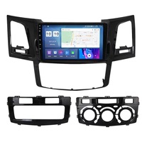 Pantalla Táctil Android de 9 Pulgadas para Coche con Reproductor de DVD, Navegación GPS, Carplay, MP3, DSP y Mirror Link para Tablero de Toyota Hilux 2007-2015