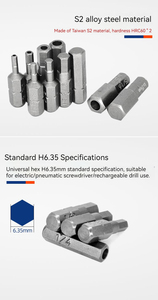 <strong>British</strong> System 25mm Hexagonal Short <strong>Bit</strong> Head, S2 Steel, Magnetic Solid/perforated Hexagonal Screwdriver <strong>Bit</strong>