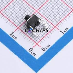 TS09-CBW1FH5.0 Tactile Switch Through hole-4P,4.5x4.5mm Switch Single Pole Single Throw Round Button 2.5N Through Hole - Product Image 2