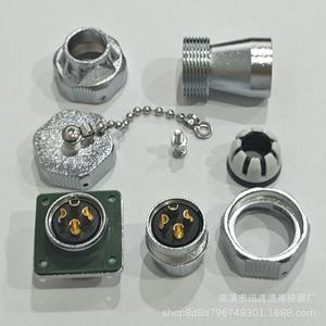 Connecteur de prise TE Z à 2-15 broches en alliage de zinc plaqué or avec contact en cuivre, type WY20 pour l'aviation - Product Image 2