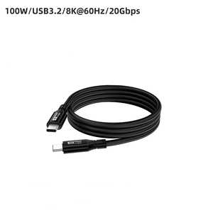 <span class=keywords><strong>Cable</strong></span> USB C PD <span class=keywords><strong>de</strong></span> 100W, 20Gbps, 8K 60Hz, <span class=keywords><strong>Cable</strong></span> <span class=keywords><strong>de</strong></span> Carga <span class=keywords><strong>de</strong></span> Datos Tipo-C <span class=keywords><strong>de</strong></span> Cobre Puro Trenzado <span class=keywords><strong>de</strong></span> PVC para Teléfonos Inteligentes y Portátiles - Product Image 6