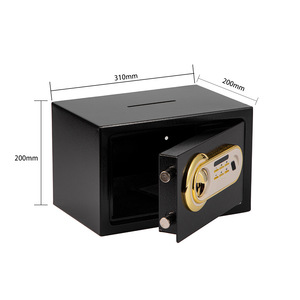 Wanjiabao <b>Safe</b> 20FC DT Fingerprint Password <b>Small</b> Home Money <b>Safe</b> 310x200x200mm Anti Theft Jewelry <b>Box</b> Standing Type - Product Image 1
